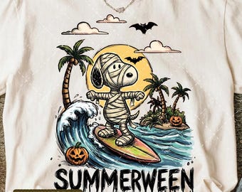 Preppy Funny Cartoon Summerween PNG, Snoop Spooky Dog Summer Vibes Hot Ghoul Summer Beach Boo Haunt Girl Halloween PNG
