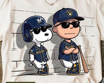 Milwaukee Baseball grappige cartoon png, clipart-ontwerpteam, populaire digitale download