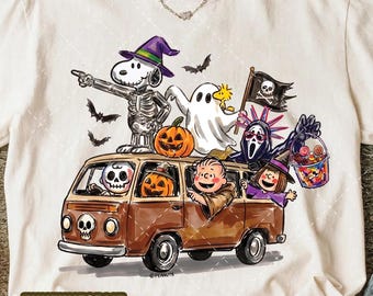 Halloween Cartoon Brushstrokes Funny Digital Download