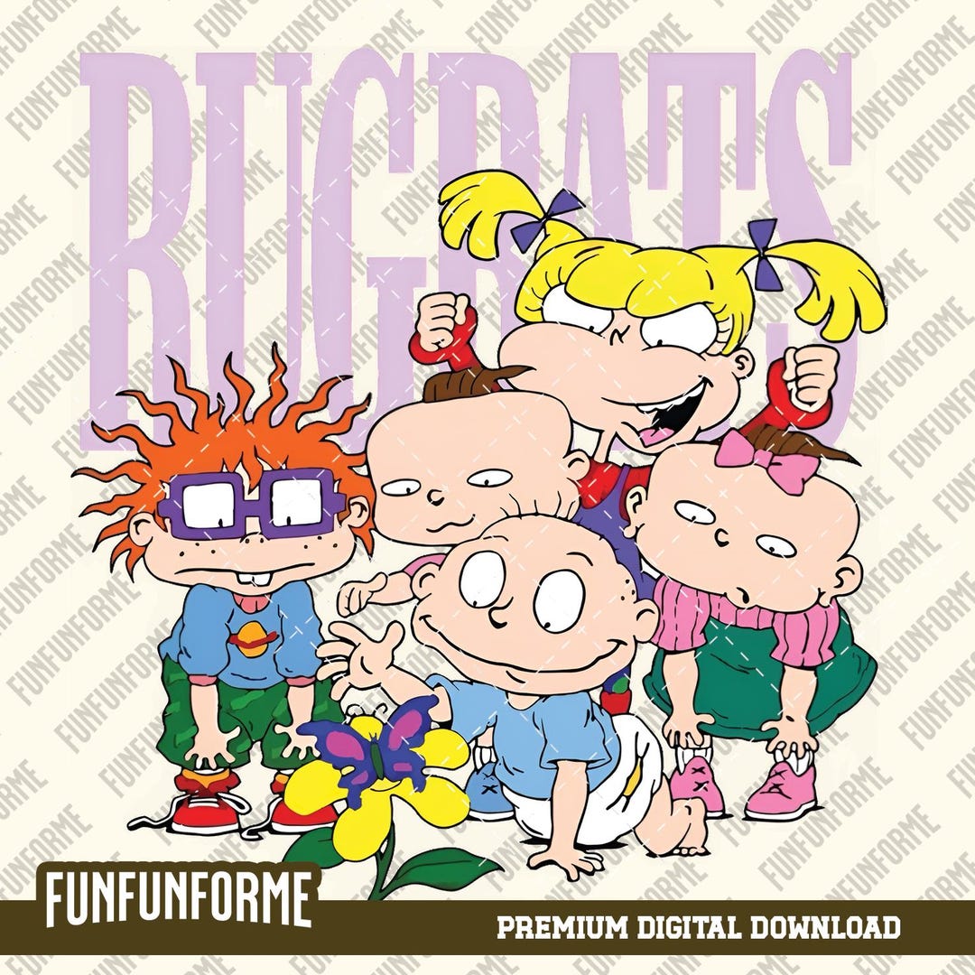 Funky Rugrats Funny Cartoon Rugrats Design Png, Rugrats, Rugrat Png, Png, Digital ...