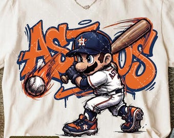 Grappige Supe Mario Houston Fanmade Design Cartoon Snop Png, Svg, Vintage digitale download sublimatieontwerp