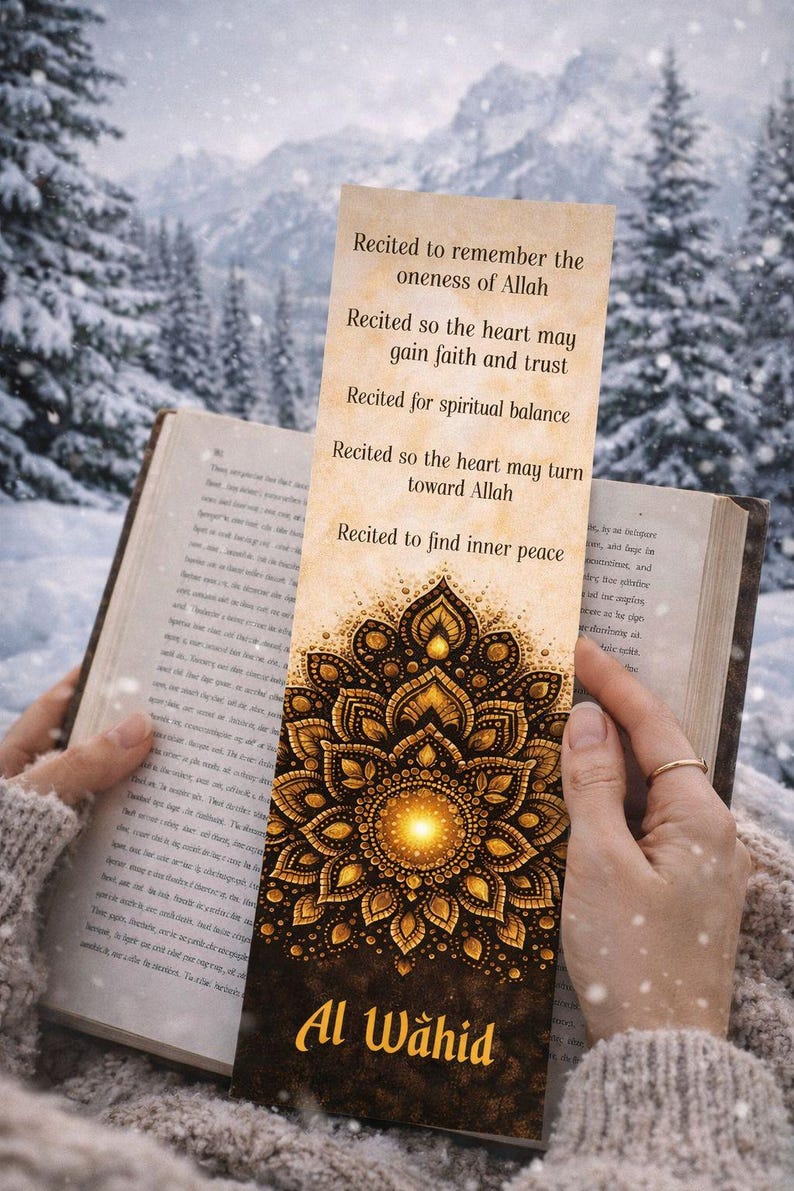 99 Names of Allah Bookmark for Book Lover - Islamic Learning Digital ...