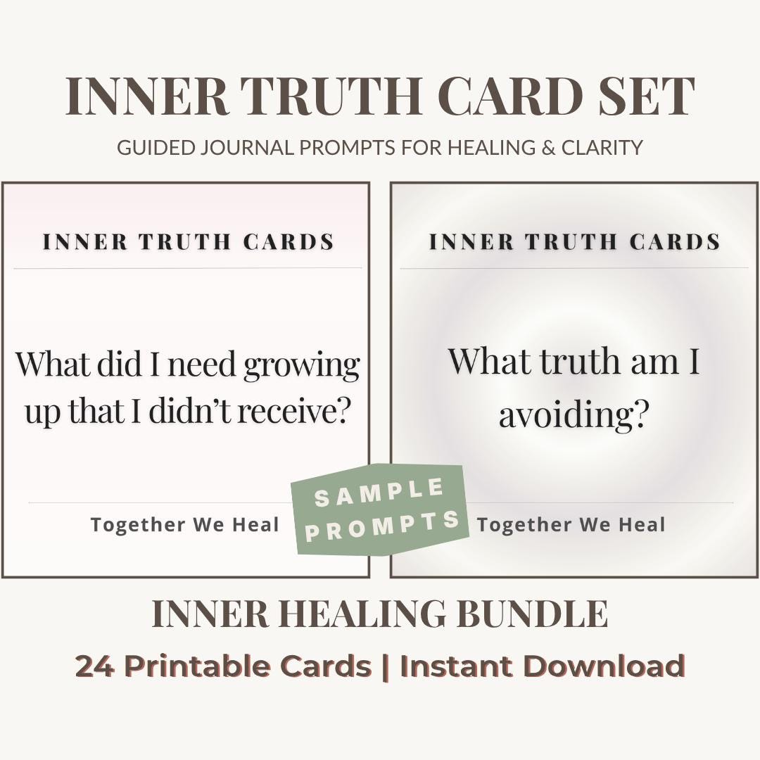Inner Healing Bundle | Guided Journal Prompts for Shadow Work & Inner ...