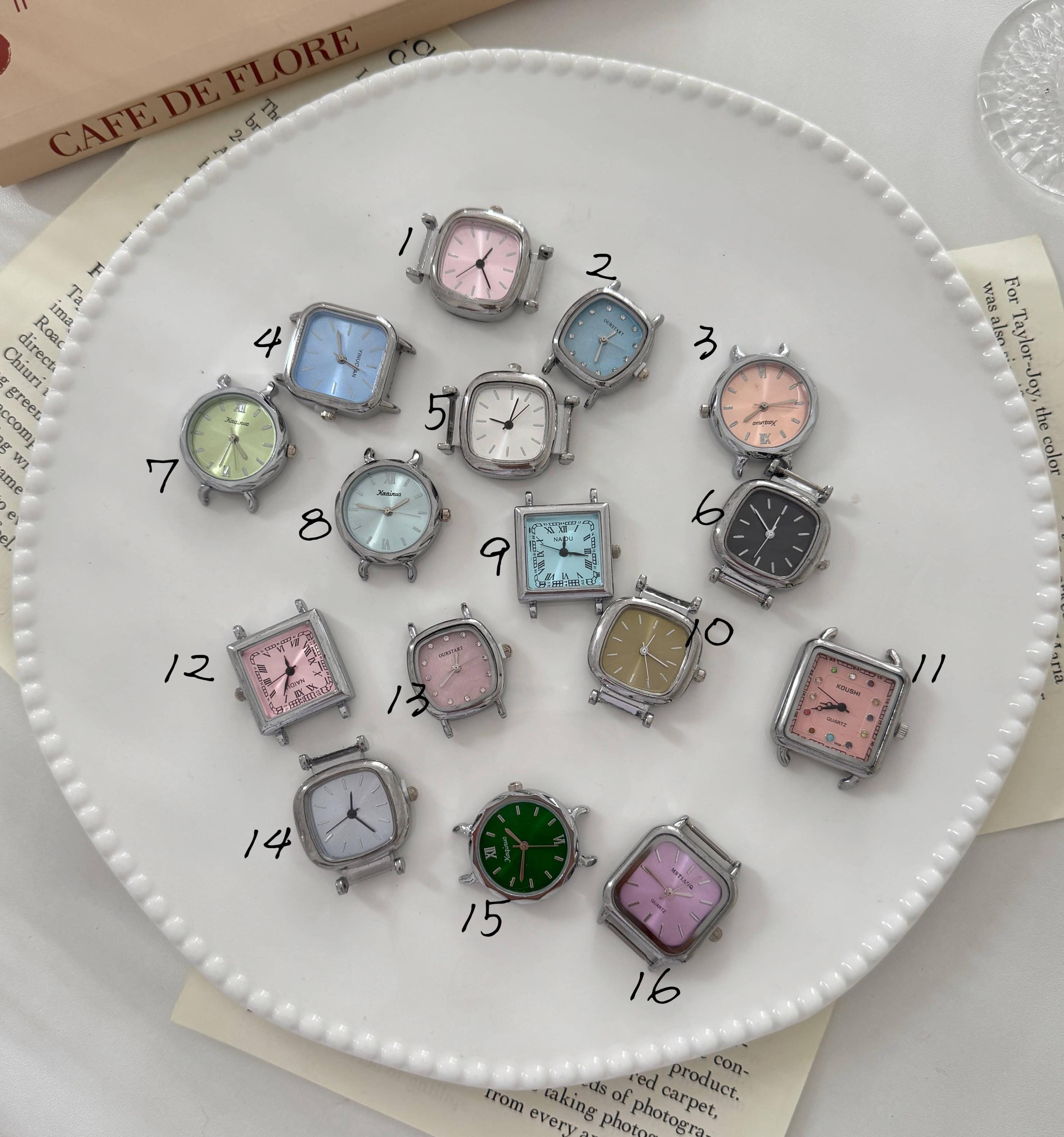 blank vintage watch faces