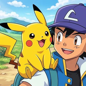 Digital print. Dibujos personaje Pikachu y amigos imprimibles y coloreables