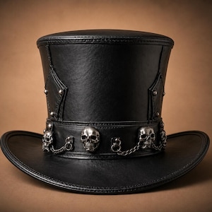 Leather Top Hat Chain - Etsy