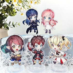 Figura acrílica de FFXIV / Shadowbringers / Ryne Gaia Giott Lamitt Ardbert. Soporte de doble cara.