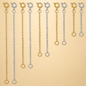 Extensor de collar minimalista impermeable, cadena ajustable, cierre de joyería, conector para pulsera y tobillera, regalo sencillo para el día a día para mujeres.