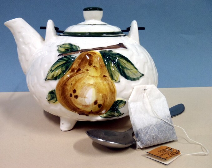 Tea Pot With Pear Fruit Vintage Embassy Quality Products Etsy