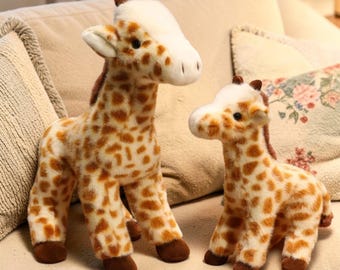 Plush Giraffe Nursery Decor, Spotted Giraffe Stuffed Animal, Boho Baby Shower Gift