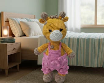 Ultra-Soft Cotton Stuffed Animal for Nursery Decor, Heirloom Baby Shower Gift