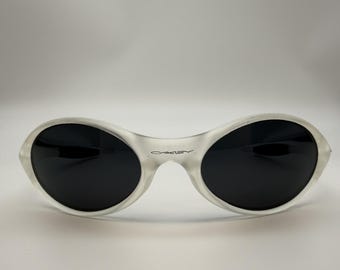 Gafas de sol Oakley Straight Jacket vintage con montura transparente y lentes negras