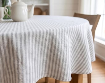 Custom Oval Tablecloth Linen Home Furnishings Spring Decor Luxury Corporate Company Logo Client Gifts Business Employee Appreciation Present