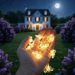 Honeybee LED Lichterkette - Batterie betriebene Garten Lichterkette