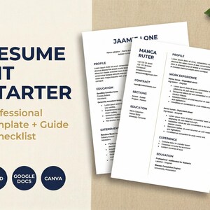Startpakket CV-set | ATS-vriendelijk sjabloon, gids, checklist (directe download)