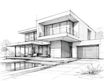 Modern Architectural Sketchbook & Practice Guide | Digital Download PDF