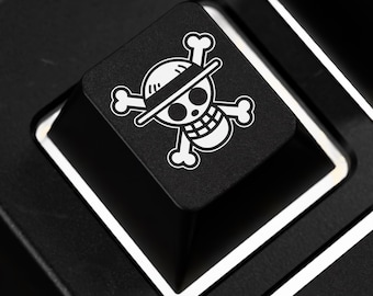 Teclas de One Piece Luffy / Teclas personalizadas Shine Through para teclados mecánicos RGB / Regalo para gamers