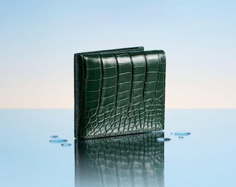 Personalized Leather Bifold Wallet, Engraved Wallet for Men, Custom Luxury Wallet, Handmade Slim Wallet, Gift for Him