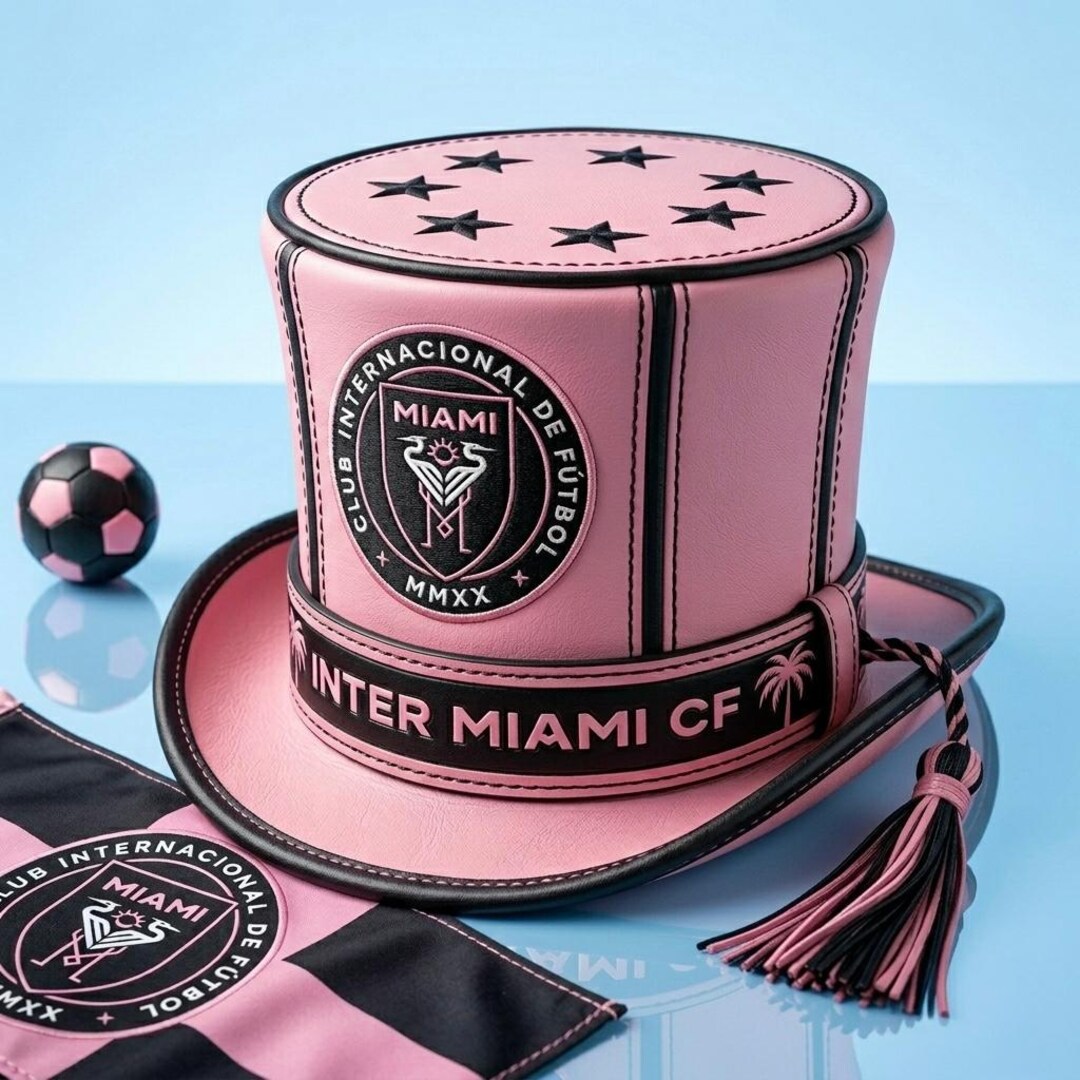 Inter Miami Cowboy Top Hat, Football Fan Western Soccer Festival ...