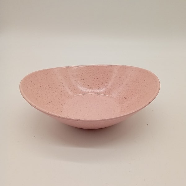 Mid Century Modern Tickled Pink Metlox Vernon Ware Small Serving Vegetable Bowl