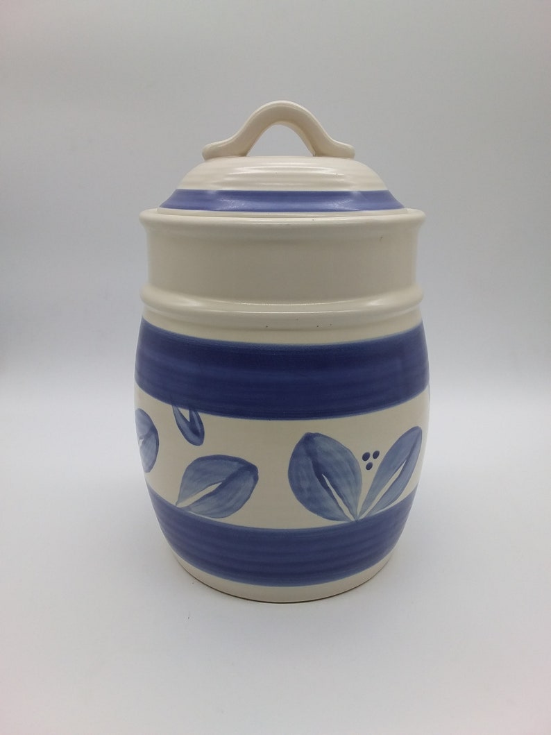 Pfaltzgraff Villa Floral 11 Flour Canister Jar Discontinued Pattern Rare Find