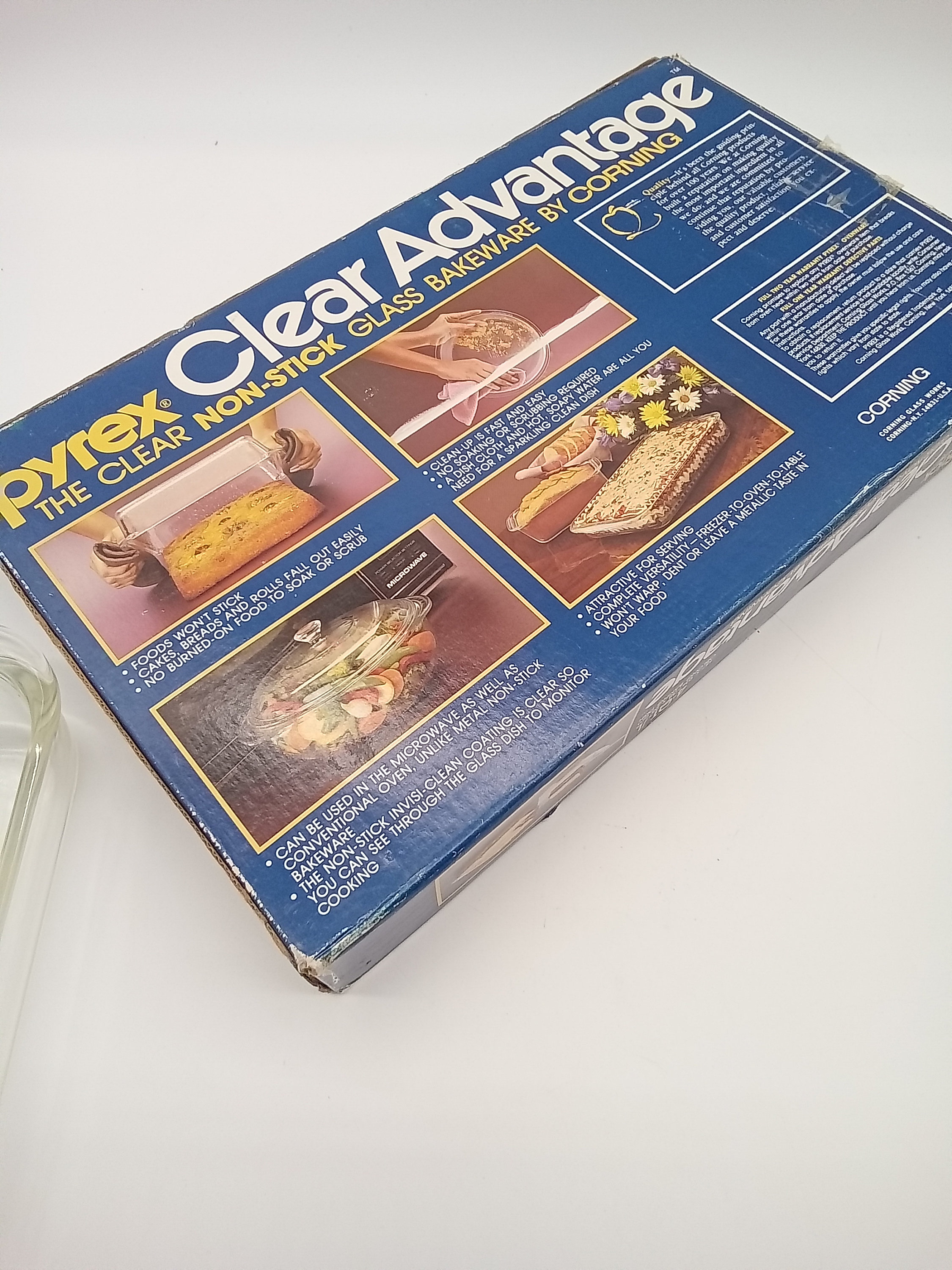 Vintage Pyrex Clear Advantage Non-stick Glass Bakeware 234