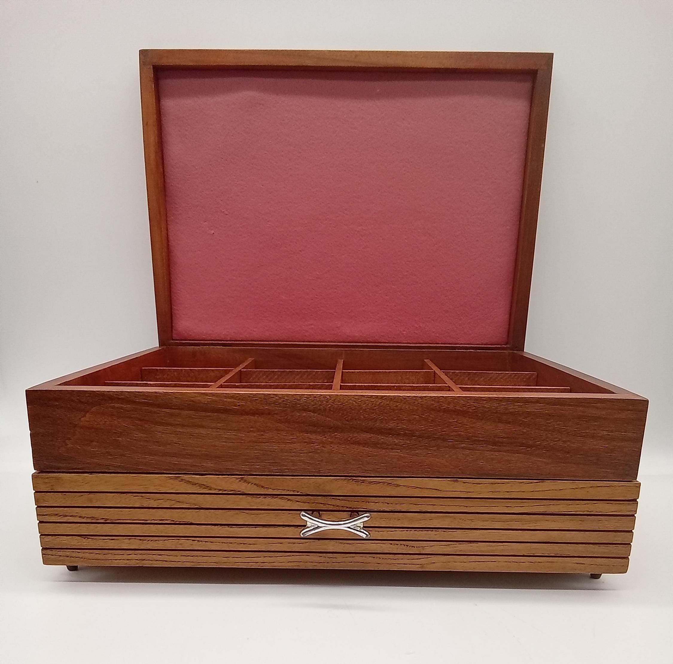 Mid Century Modern Wood Jewelry Box