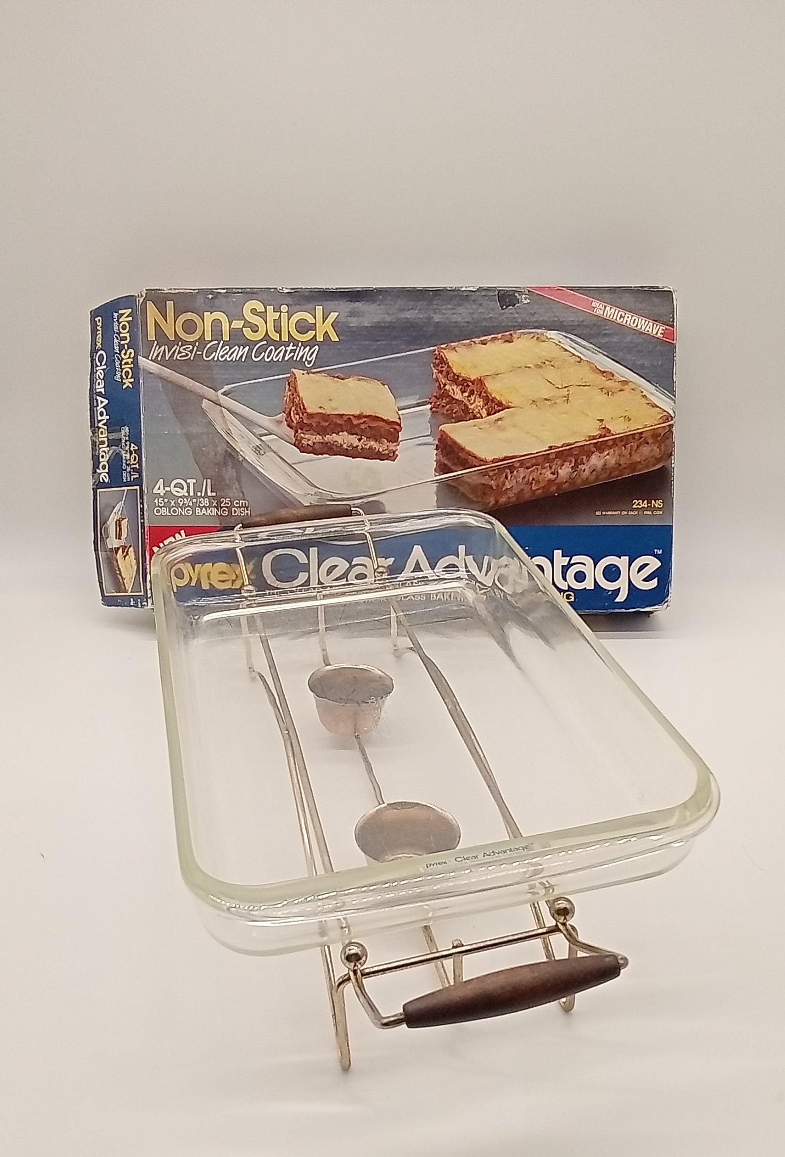 Vintage Pyrex Clear Advantage Non-stick Glass Bakeware 234