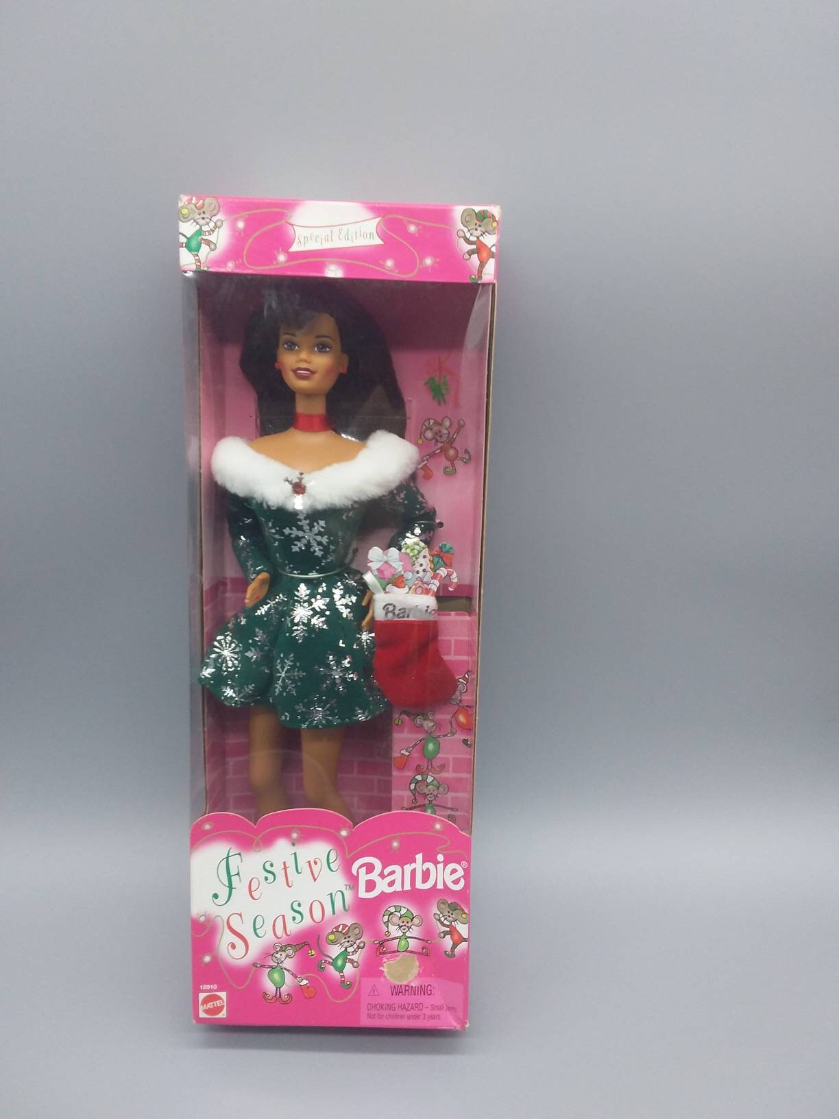 Mattel Barbie Festive Season Doll African American 1997 Etsy India