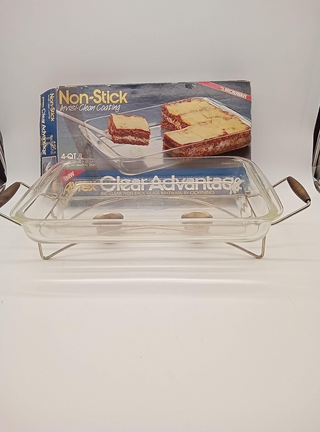 Vintage Pyrex Clear Advantage Non-stick Glass Bakeware 234