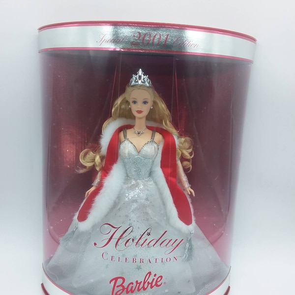 Vintage Holiday Celebration Barbie 2001 Special Edition-Boxed