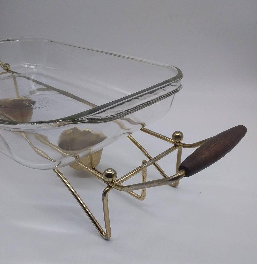 Mid Century Modern Lasagna Chafing Warming Dish Holder/gold Etsy