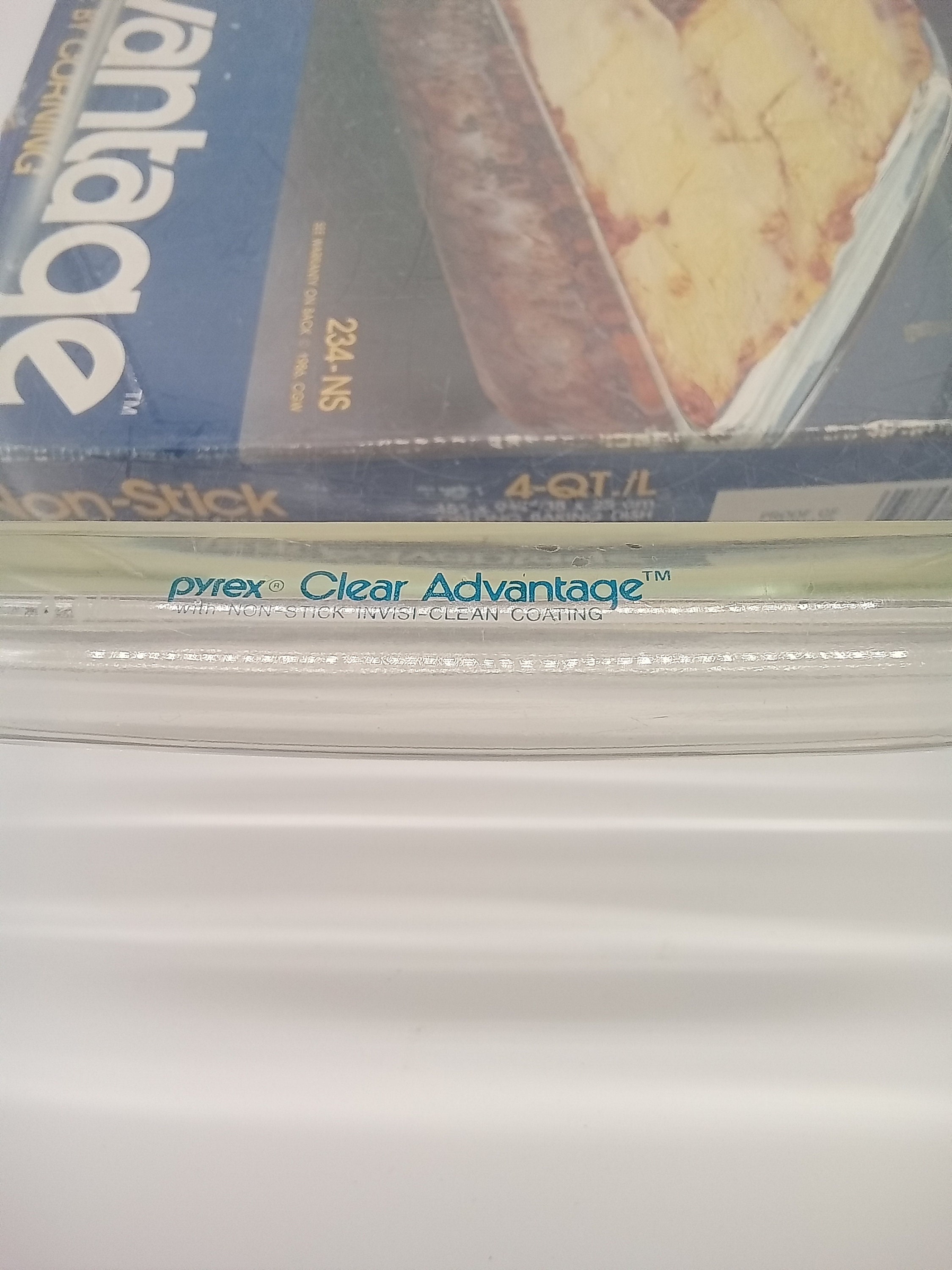 Vintage Pyrex Clear Advantage Non-stick Glass Bakeware 234