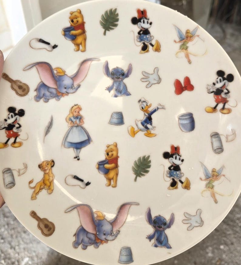 Vintage China Jewelry Disney 100 Years of Magic Mickey Mouse Pendant Necklace afbeelding 7