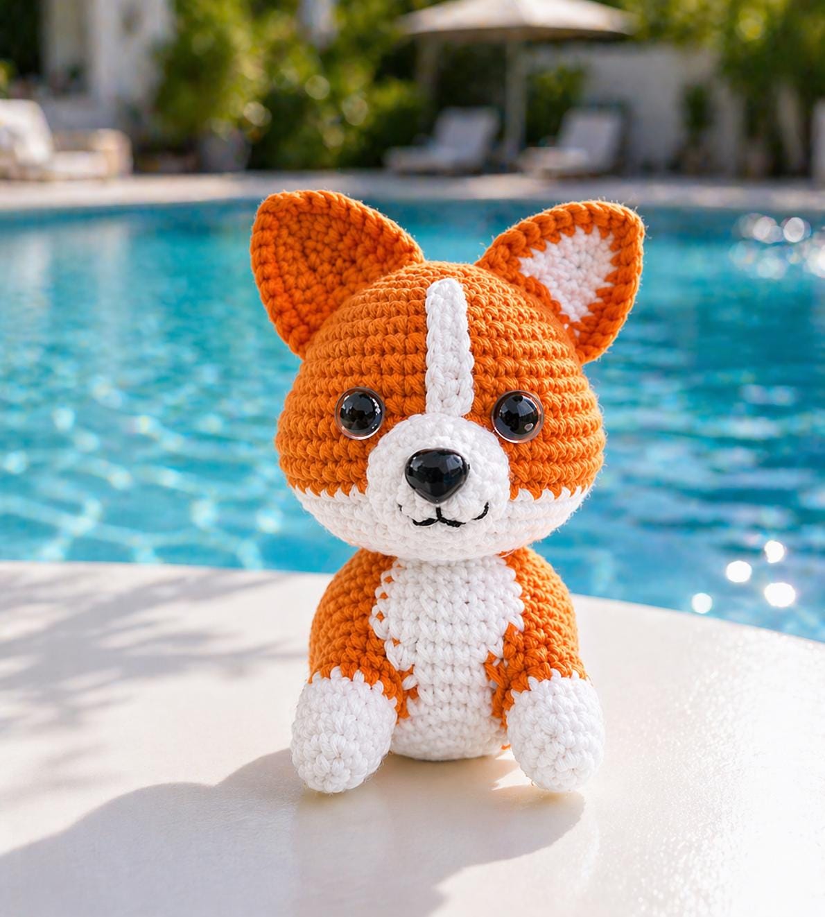 Cute Corgi Dog Plush Pattern