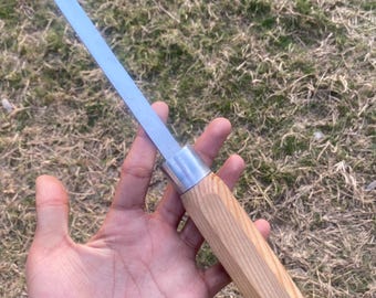 Custom Handmade Carving Woodworking Blade – Wooden Handle – Gift for Him