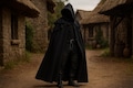 Medieval Fantasy Cloak, Hooded Viking Cloak, Wizard Cape for Men & Women, Gothic Ren Faire Cloak, Celtic Hobbit Cloak Costume