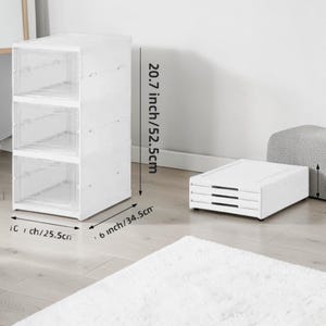 Scatole porta scarpe impilabili, organizer per scarpe da ginnastica trasparenti, scatola per scarpe pieghevole, scarpiera antipolvere, espositore per scarpe salvaspazio