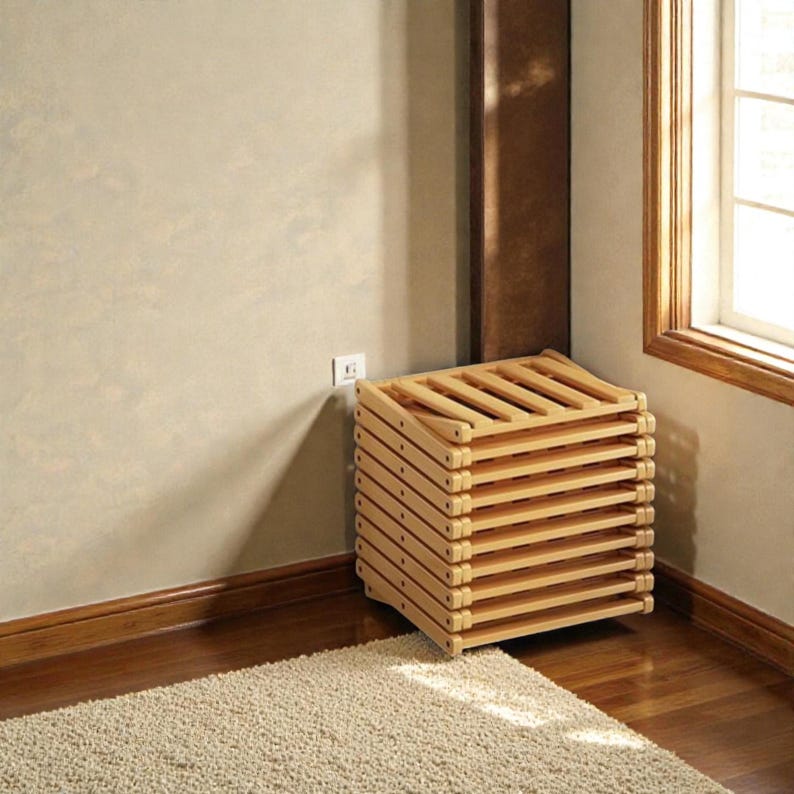 6 Tier Foldable Bamboo Shoe Rack No Assembly Shoe Organizer Entryway ...