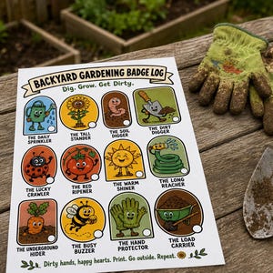 Garten Schnitzeljagd für Kinder | Druckbare Garten Karte zum sofortigen Download Bild 2
