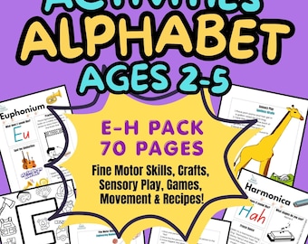Toddler Alphabet Worksheets and Activities (Printable) | Sensory Play & Fine Motor Skills