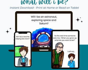 Digital Edition: When I grow up, what will I be | Children's SEL eBook | Instant PDF Download