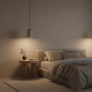 Wabi Sabi Bedside Pendant Light in Yellow Stone