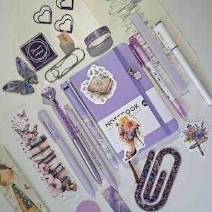 Bookish Bundle mit A6 Notizbuch,  Geschenk für Freundin, Journal Bundle, Selfcare Box, Care Paket, Stationery Set, Geschenkidee Frauen