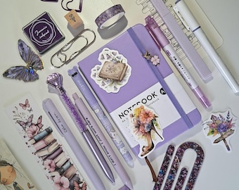 Bookish Bundle mit A6 Notizbuch,  Geschenk für Freundin, Journal Bundle, Selfcare Box, Care Paket, Stationery Set, Geschenkidee Frauen