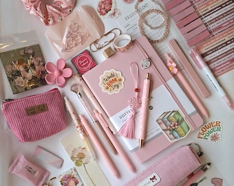 Bookish Bundle mit A5 Notizbuch,  Geschenk für Freundin, Journal Bundle, Selfcare Box, Care Paket, Stationery Set, Geschenkidee Frauen