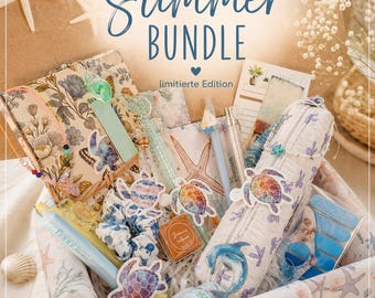 Summer-Mix Bookish Bundle, Geschenk Freundin, Selfcare Box, Stationery Set, cozy Geschenkbox, Geschenkidee Frau, Schreibwarenset