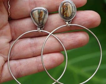 Royston Ribbon Turquoise Hoops