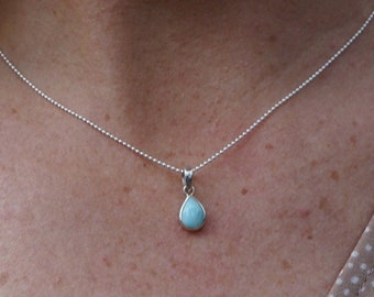 Larimar necklace 16” or 18”