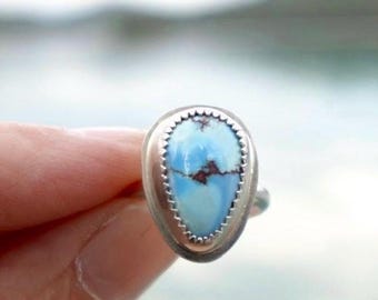 Golden Hill Turquoise Ring, Sz 6